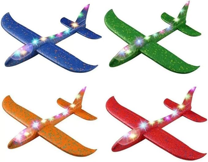 AVIONES PLANEADORES CON LUCES LED DE COLORES